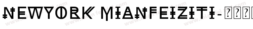 NewYork mianfeiziti字体转换
